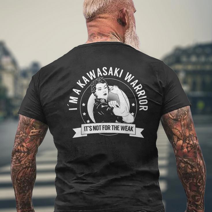 Kawasaki Warrior Nftw Kawasaki Disease Awareness メンズTシャツ バックプリント 高齢者への贈り物