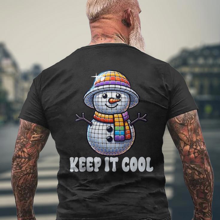 Keep It Cool Disconowman Retro Funky Holidayibes メンズTシャツ バックプリント 高齢者への贈り物