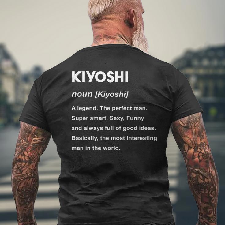 Kiyoshi 清 メンズTシャツ バックプリント 高齢者への贈り物