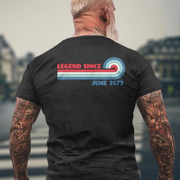 Legendince June 1973 メンズTシャツ バックプリント 高齢者への贈り物