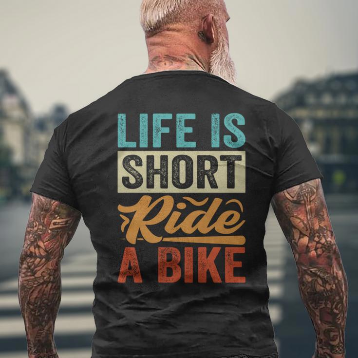 Life Ishort Ride A Bike Motorcycle Rider 長袖tシャツ メンズTシャツ バックプリント 高齢者への贈り物