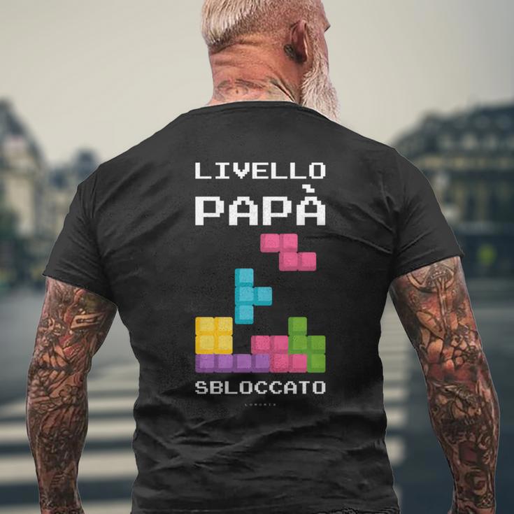 Livello Papàbloccato Maglia Regalo Divertente Neo Papà Maglia A Manica T-shirt da uomo con stampa posteriore Regalos para ancianos