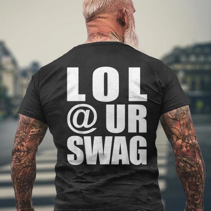 Lol Urwag Fun Dank Meme Driptyle Joke メンズTシャツ バックプリント 高齢者への贈り物