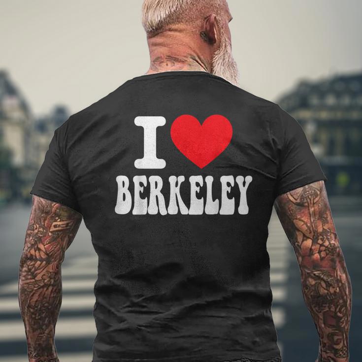 I Love Berkeley California Heart お土産 Ca City Pride メンズTシャツ バックプリント 高齢者への贈り物