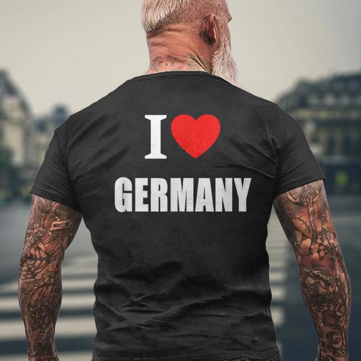 I Love Germany ドイツ サンシャイン ドイツ サマーホリデー メンズTシャツ バックプリント 高齢者への贈り物