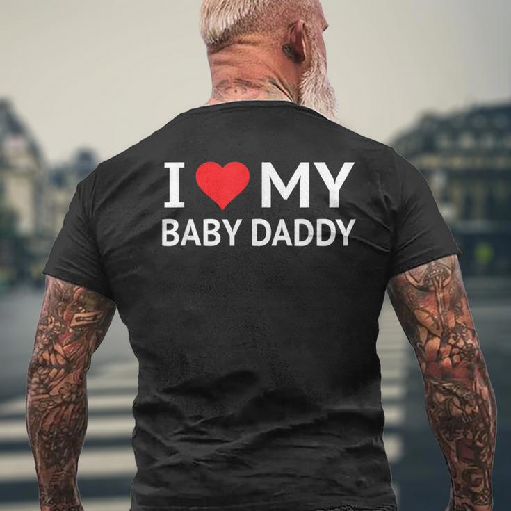 I Love My Baby Daddy メンズTシャツ バックプリント 高齢者への贈り物