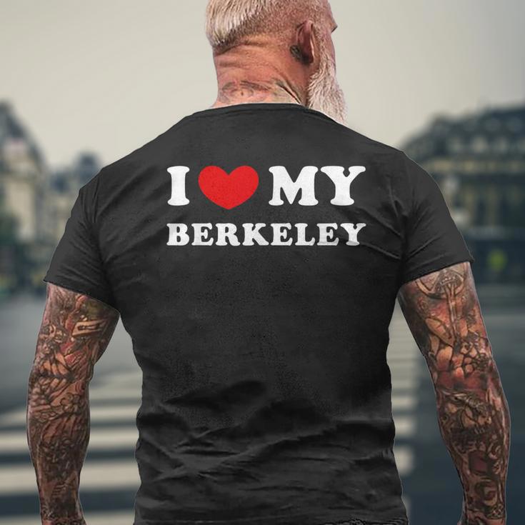 I Love My Berkeley アイ・ラブ・マイ・バークレー メンズTシャツ バックプリント 高齢者への贈り物