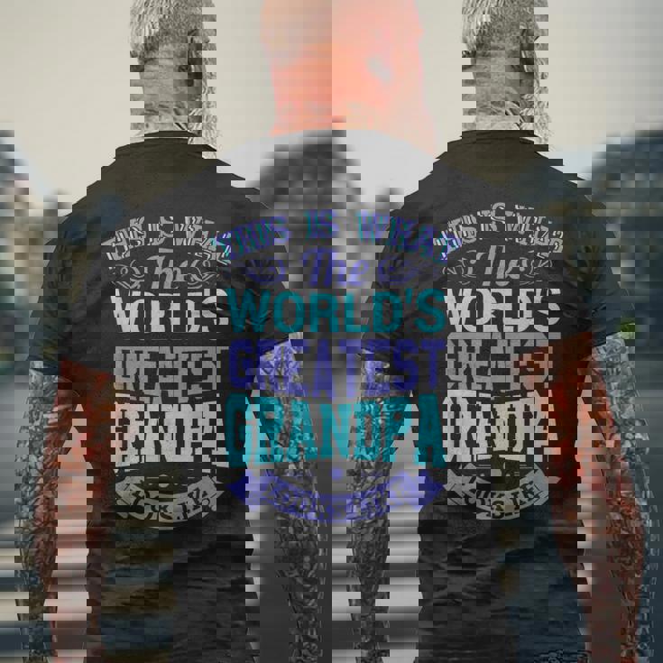 I Love My Grandpa Best Cool Grandpa グラフィックイラスト メンズTシャツ バックプリント 高齢者への贈り物