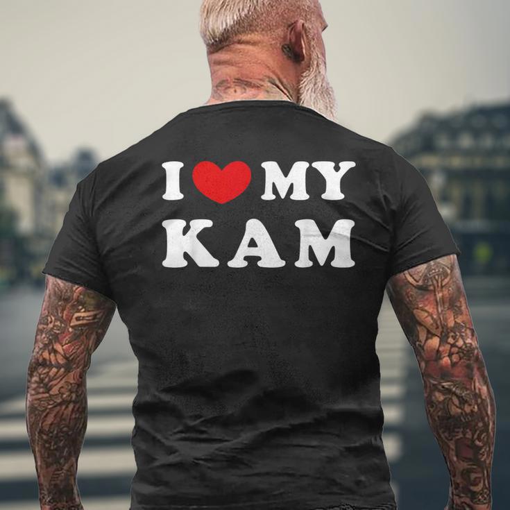 I Love My Kam アイ・ラブ・マイ・カム メンズTシャツ バックプリント 高齢者への贈り物