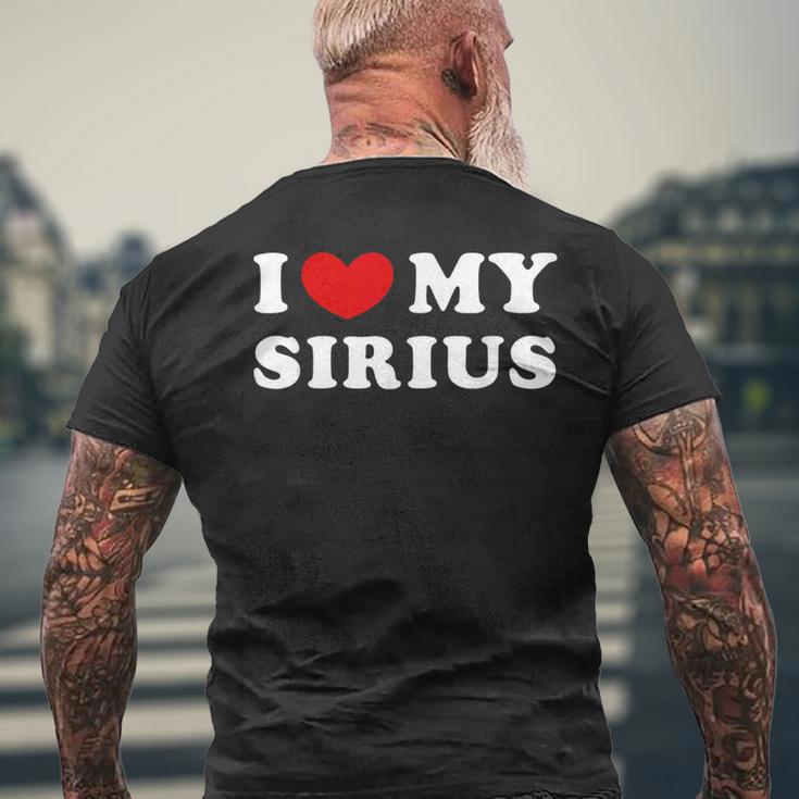 I Love Myirius アイ・ラブ・マイ・シリウス メンズTシャツ バックプリント 高齢者への贈り物