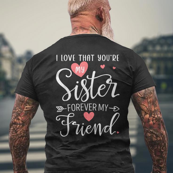 I Love That You're Myister Always Myis Forever My Friend メンズTシャツ バックプリント 高齢者への贈り物