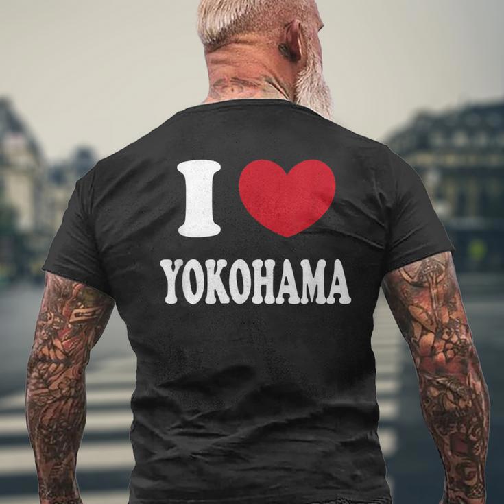 I Love Yokohama アイ・ラブ・ヨコハマ メンズTシャツ バックプリント 高齢者への贈り物