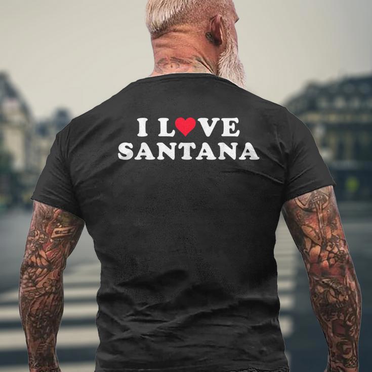 I Loveantana マッチング ガールフレンド&ボーイフレンド サンタナ名 メンズTシャツ バックプリント 高齢者への贈り物