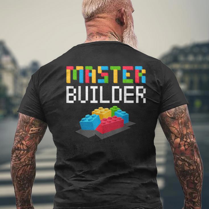 Mastro Costruttore Blocchi Di Mattoni Idea Regalo Papà T-shirt da uomo con stampa posteriore Regalos para ancianos