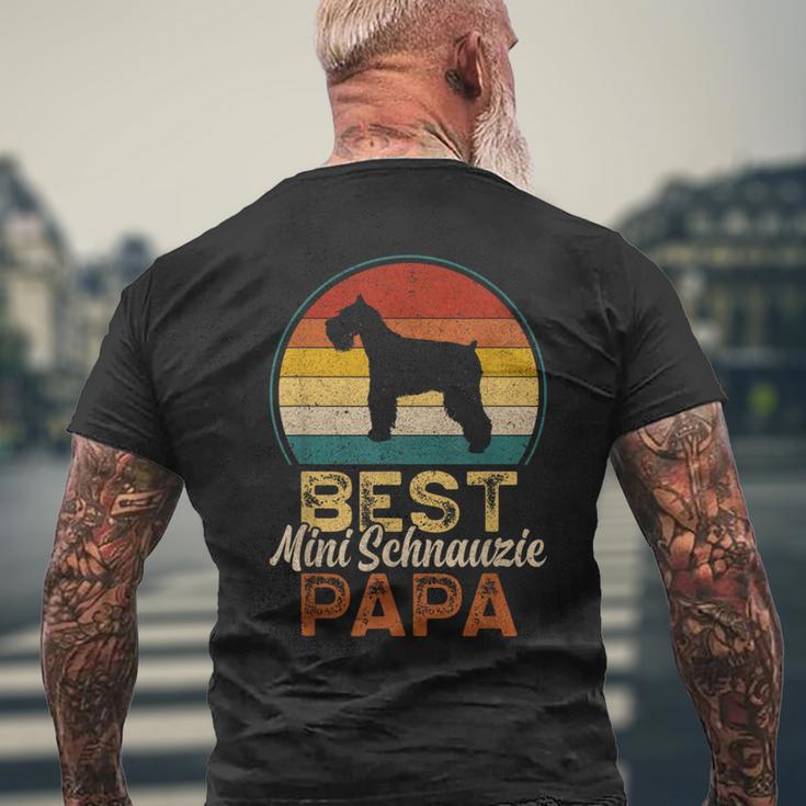 Miglior Papà Minichnauziechnauzer In Miniatura T-shirt da uomo con stampa posteriore Regalos para ancianos