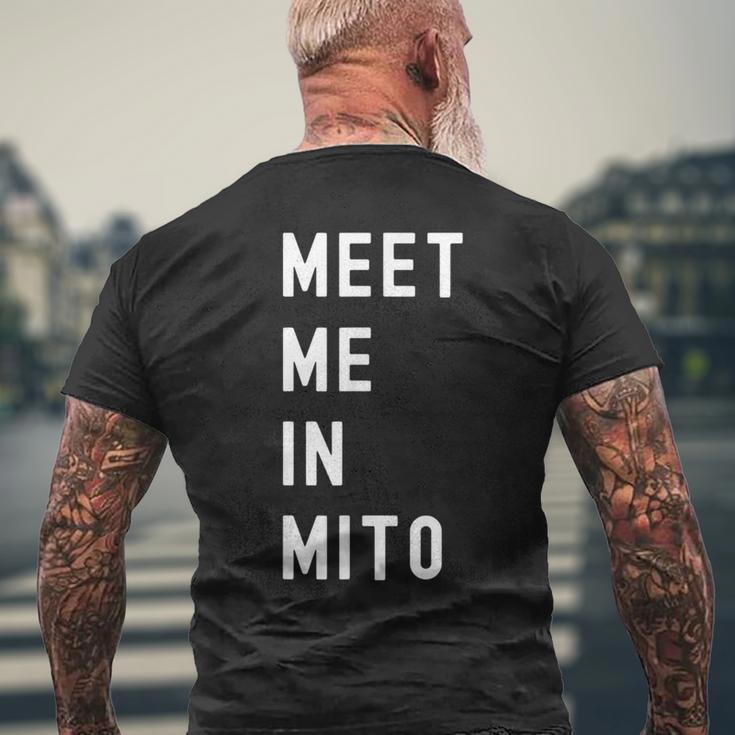 Mito Ibaraki で会いましょう 日本 メンズTシャツ バックプリント 高齢者への贈り物