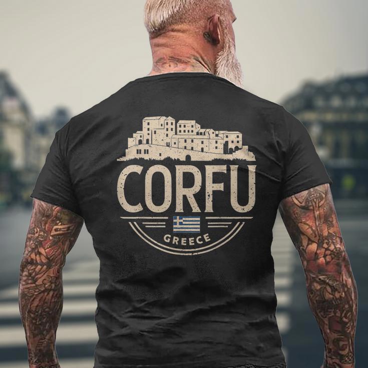 Motif Graphiqueintage De Corfou En Grèce T-shirt imprimé au dos Cadeaux pour les vieillards