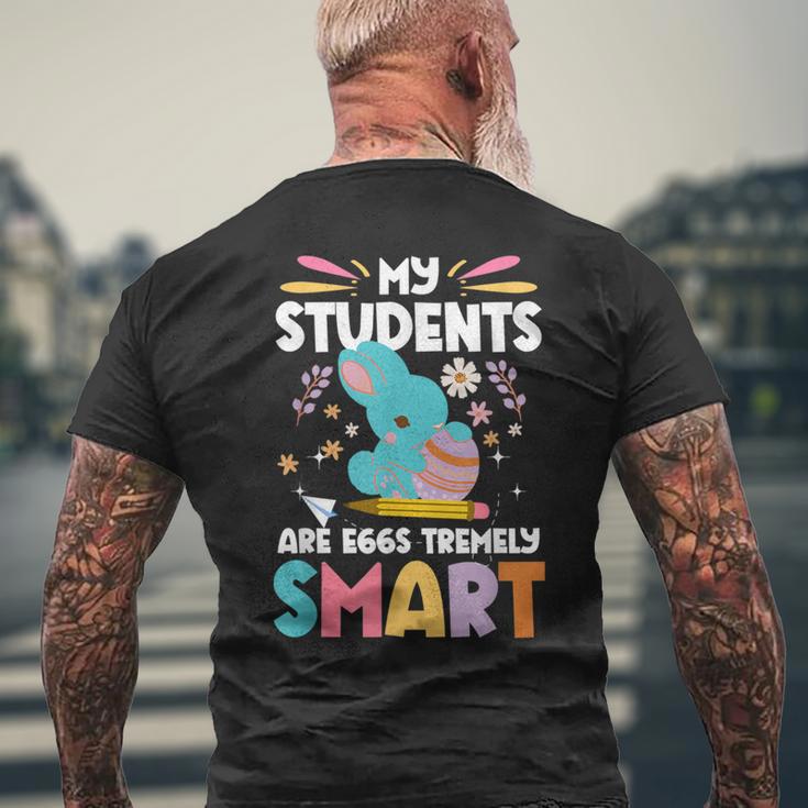 Mytudents Are Eggs Tremelymart イースターの日の先生 メンズTシャツ バックプリント 高齢者への贈り物