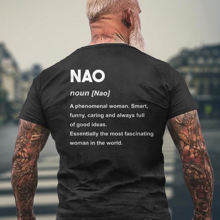 Nao 奈央 メンズTシャツ バックプリント 高齢者への贈り物