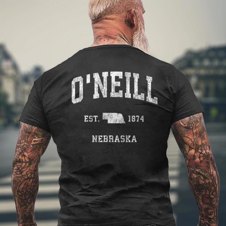 O'neill ネブラスカ Ne ビンテージ アスレチック スポーツデザイン メンズTシャツ バックプリント 高齢者への贈り物