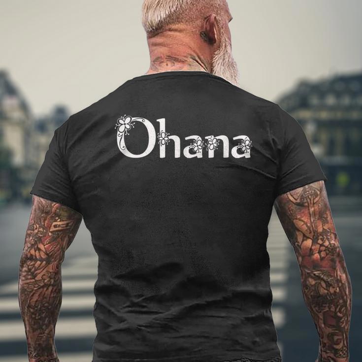 Ohana ハワイアン ファミリー ギフト シャツ メンズTシャツ バックプリント 高齢者への贈り物