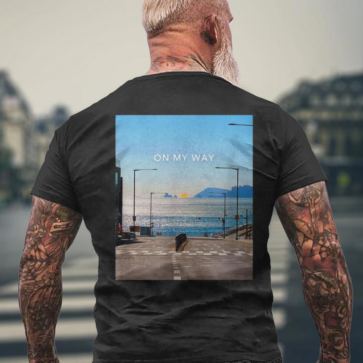 On My Way メンズTシャツ バックプリント 高齢者への贈り物
