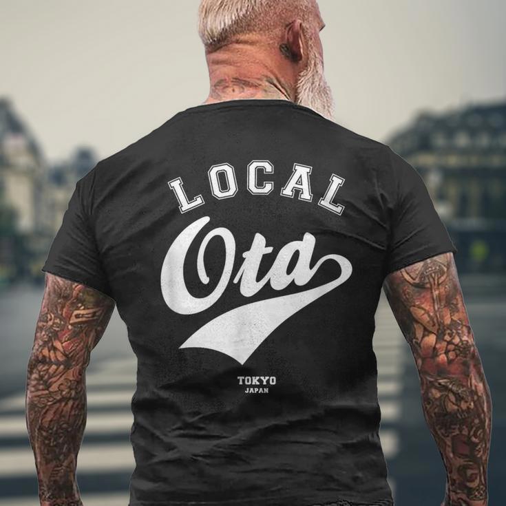 Ota Local 大田区ローカル 故郷 メンズTシャツ バックプリント 高齢者への贈り物