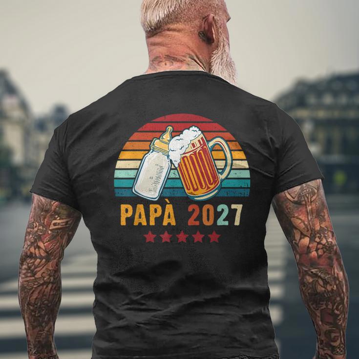Papà 2027 Futuro Papà Giovane Papà Diventi Papà T-shirt da uomo con stampa posteriore Regalos para ancianos