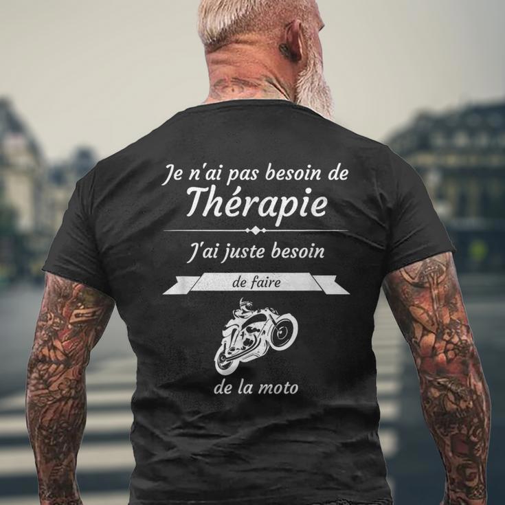 Pas Besoin De Thérapie Juste De Faire De La Moto T-shirt imprimé au dos Cadeaux pour les vieillards