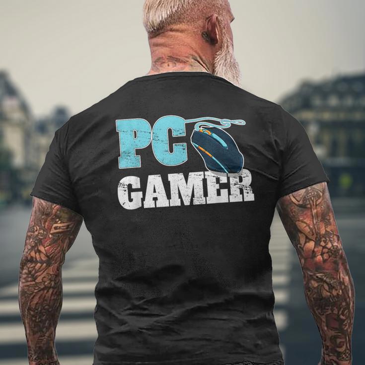 Pc Gamer コンピューターゲームギフト マウスゲーマー用 メンズTシャツ バックプリント 高齢者への贈り物