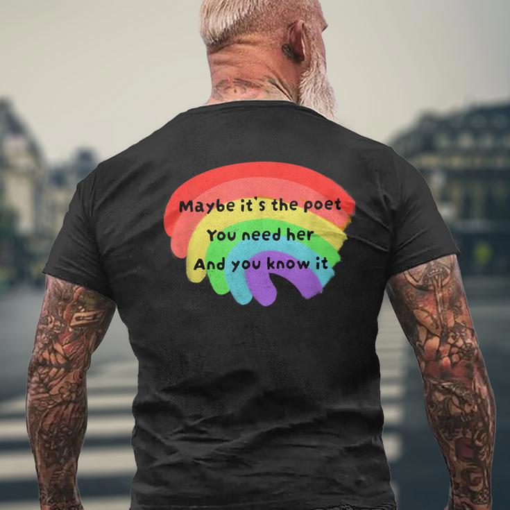 The Poet メンズTシャツ バックプリント 高齢者への贈り物