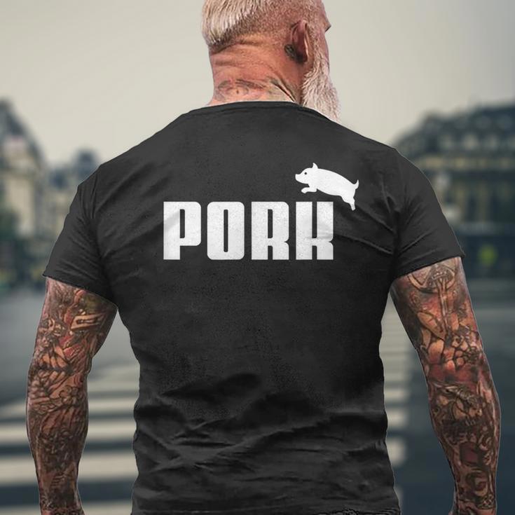 Pork – 面白いtシャツ Bbqスモーカーベーコン愛好家用 メンズTシャツ バックプリント 高齢者への贈り物