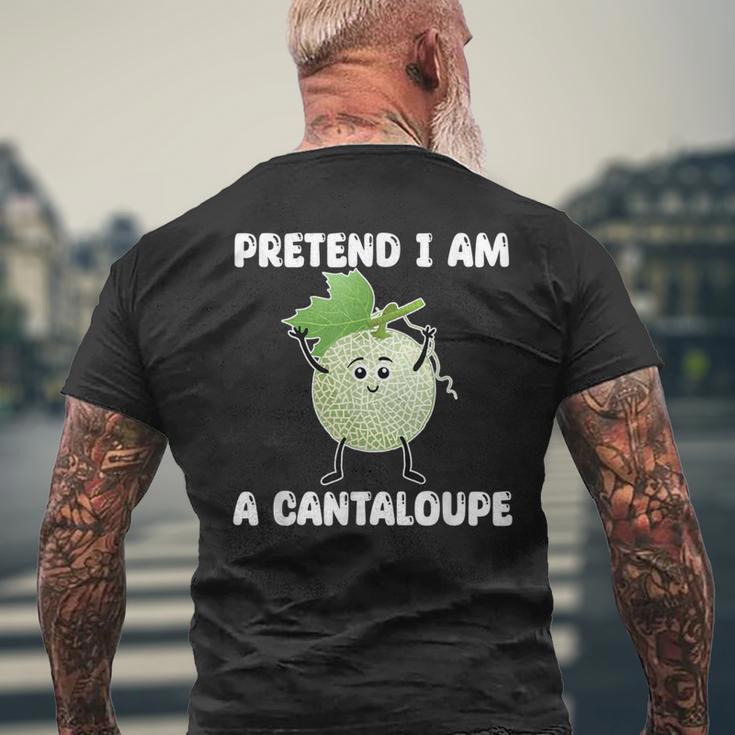 Pretend I Am A Cantaloupe メロン コスチューム マスクメロン メンズTシャツ バックプリント 高齢者への贈り物