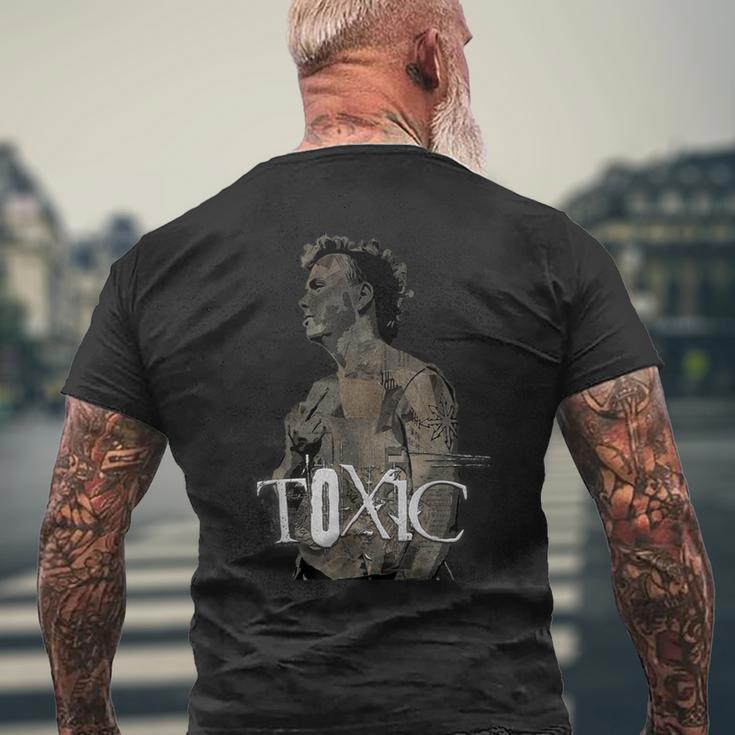 Punk Rock Toxic 1980年代パンクロックミスフィット メンズTシャツ バックプリント 高齢者への贈り物
