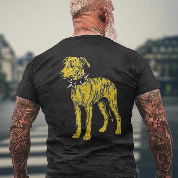 Rocker Greyhound パンクメタルロックンロールミュージックドッグ メンズTシャツ バックプリント 高齢者への贈り物