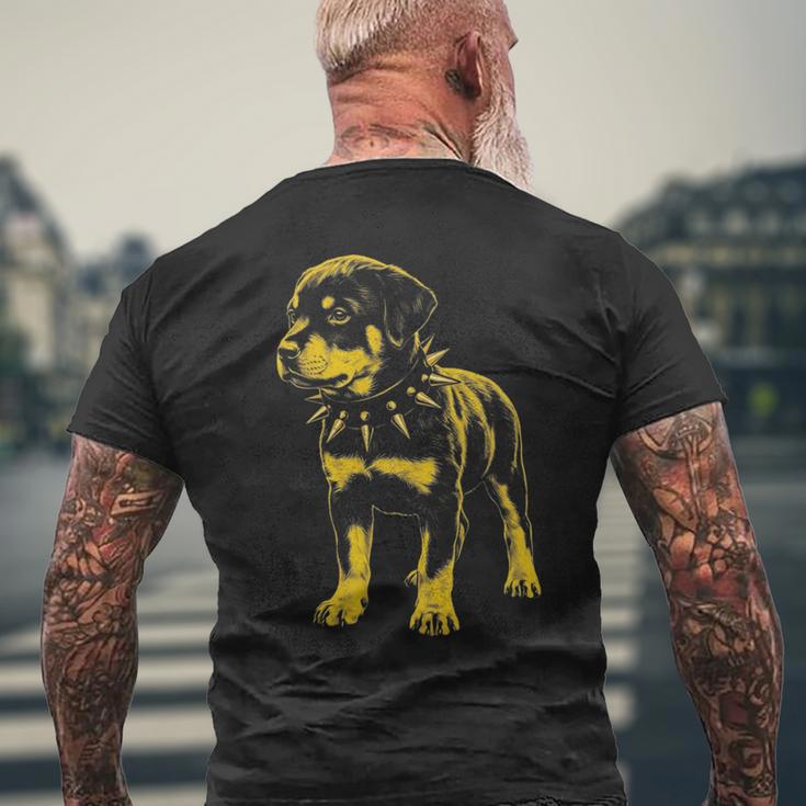 Rocker ロットワイラー パンク メタル ロックンロール ミュージック ドッグ 長袖tシャツ メンズTシャツ バックプリント 高齢者への贈り物