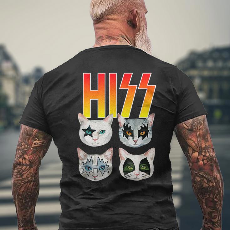 Hiss Cat シャツ 猫好き おもしろ猫シャツ メンズTシャツ バックプリント 高齢者への贈り物