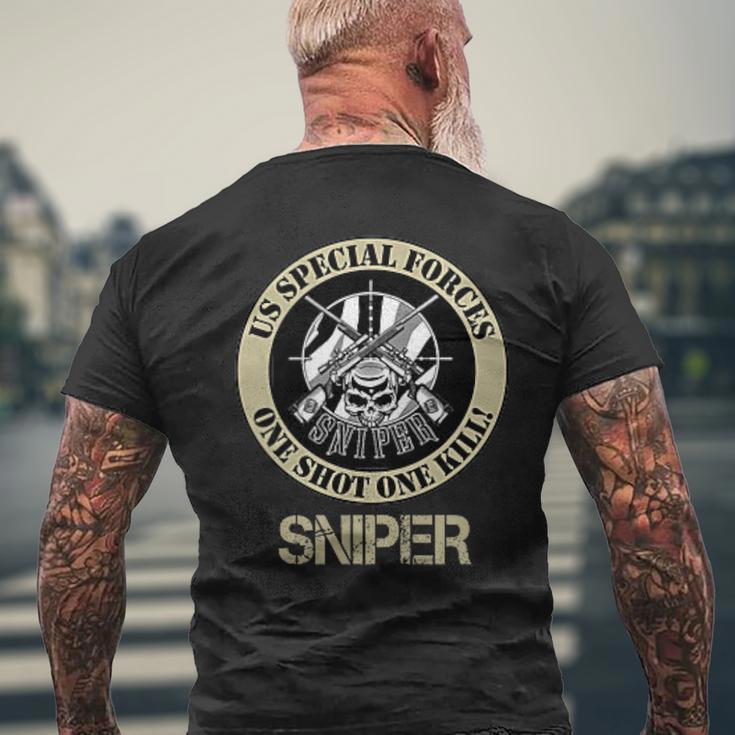 Sas特殊部隊スナイパー退役軍人 7月4日ギフト メンズTシャツ バックプリント 高齢者への贈り物