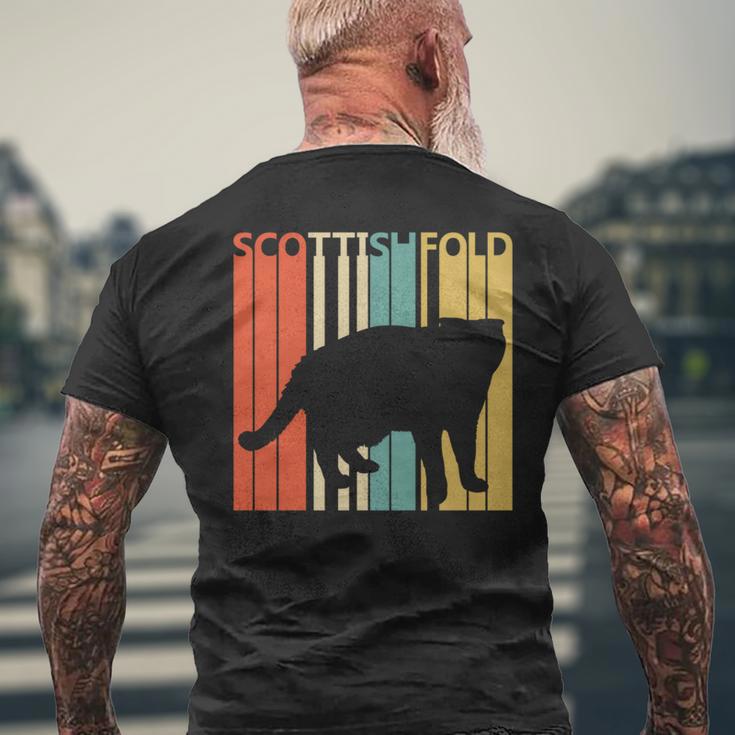 Scottish Fold スコティッシュフォールド ネコ 長袖tシャツ メンズTシャツ バックプリント 高齢者への贈り物