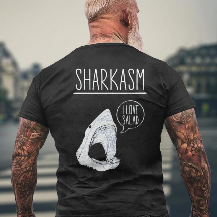 Sharkasm I Lovealad面白い皮肉なシャークスタジオ 長袖tシャツ メンズTシャツ バックプリント 高齢者への贈り物