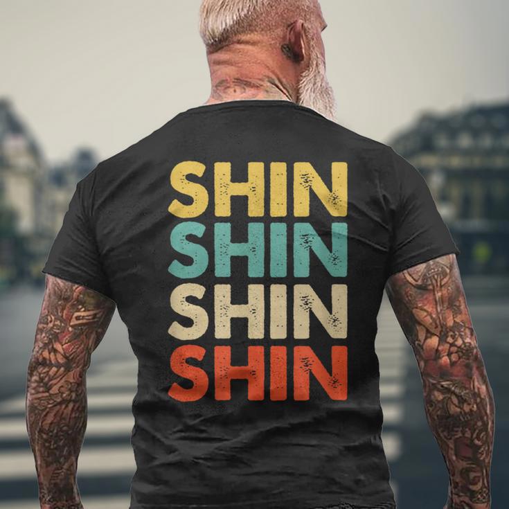 Shin 真 メンズTシャツ バックプリント 高齢者への贈り物