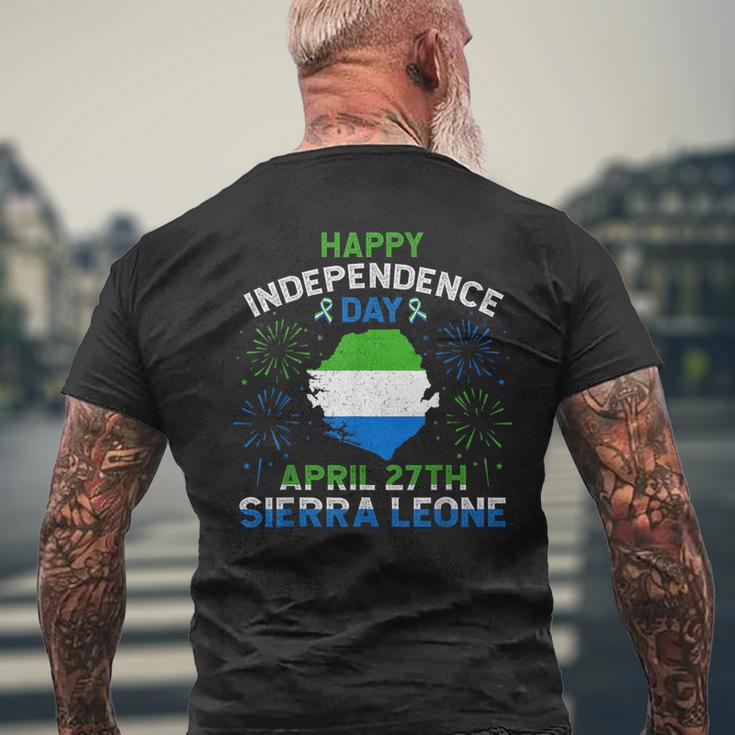 Sierra Leone 65Th Independence Day Sierra Leonean Pride 27Th Men's T-shirt Back Print Gifts for Old Men