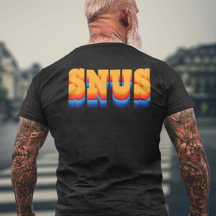Snus 90年代デザイン チュアブルツール メンズTシャツ バックプリント 高齢者への贈り物