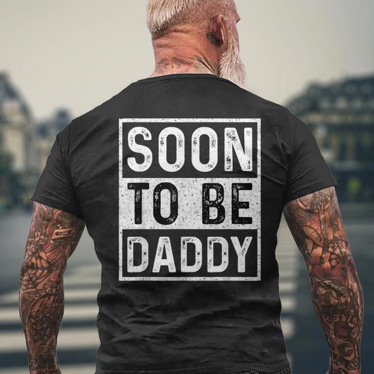 Soon To Be Daddy すぐにお父さんの発表-すぐにパパになります メンズTシャツ バックプリント 高齢者への贈り物