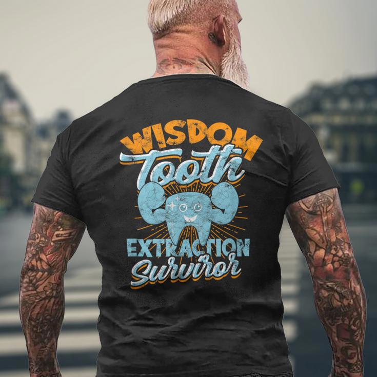 Superviviente De Extracción De Muelas Del Juicio Odontología Muela Del Juicio Camiseta Hombre Estampado Espalda Regalos para ancianos