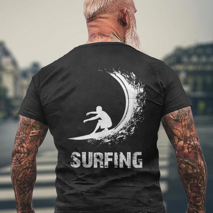 Surfing Waveurf メンズTシャツ バックプリント 高齢者への贈り物