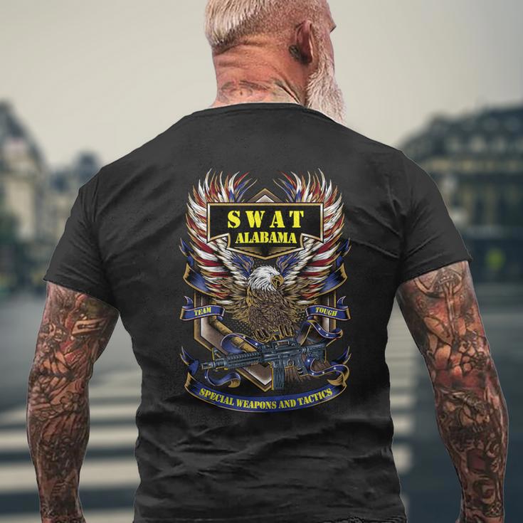 Swat アラバマ チーム タフ アメリカン イーグル ポリス メンズTシャツ バックプリント 高齢者への贈り物