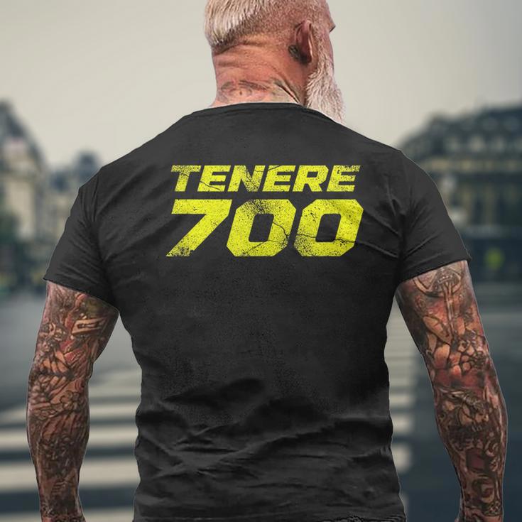 Tenere T7 アドベンチャー ヴィンテージ バイク メンズTシャツ バックプリント 高齢者への贈り物