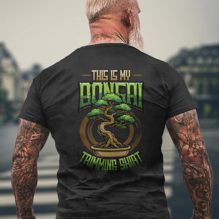 This Is My Bonsai トリミングシャツ 盆栽 メンズTシャツ バックプリント 高齢者への贈り物