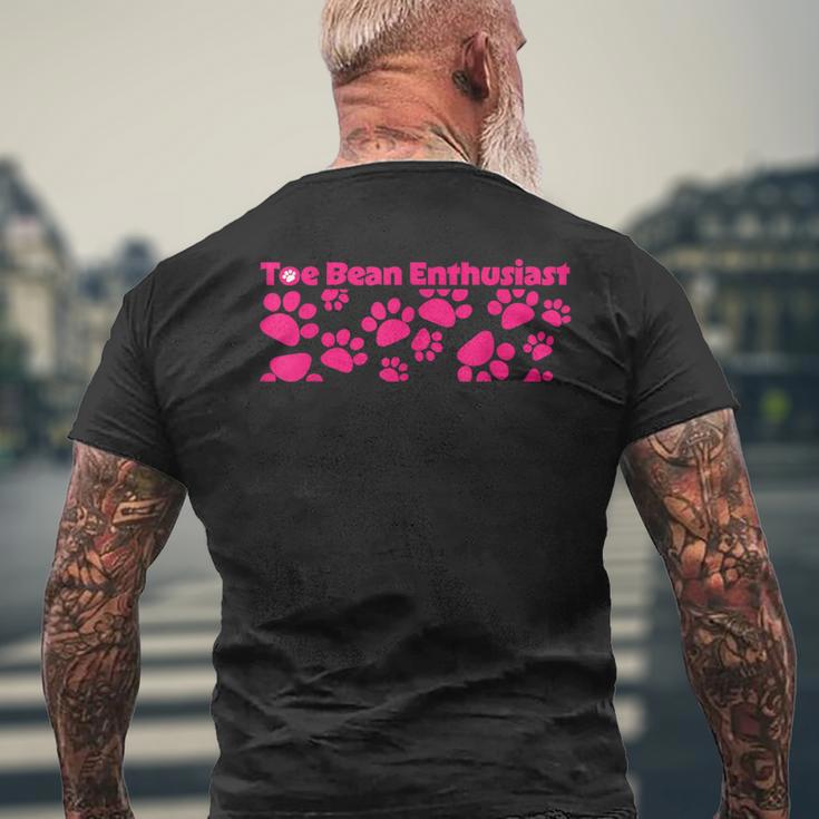 Toe Bean Enthusiast かわいい 猫 肉球 メンズTシャツ バックプリント 高齢者への贈り物